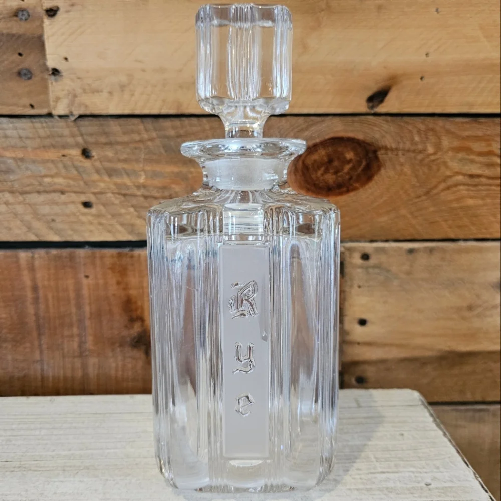 Vintage 1930s-40s MCM Fostoria Sunray hand blown glass 